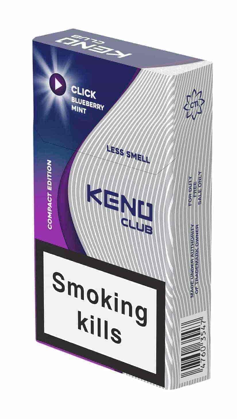 Сигареты Keno Club Click Blueberry Mint Queen Size