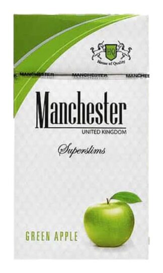Сигареты Manchester Green Apple Superslims
