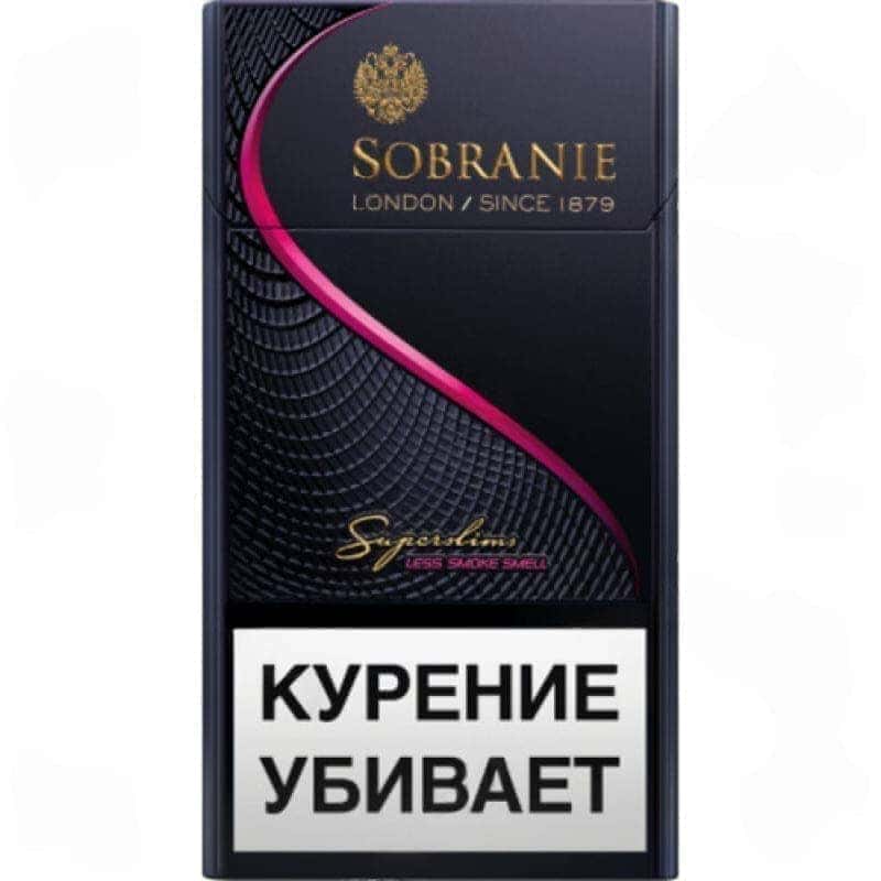 Сигареты Sobranie Superslims Black