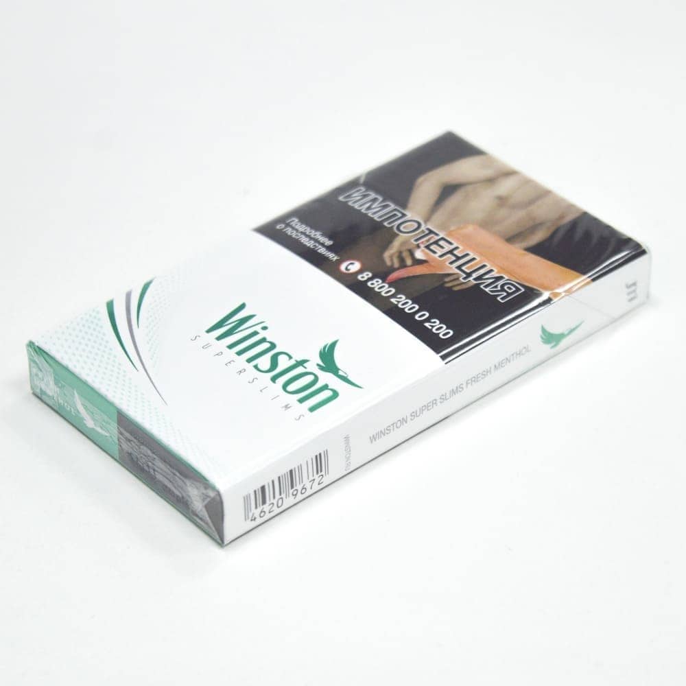Сигареты Winston Super Slims Fresh Menthol